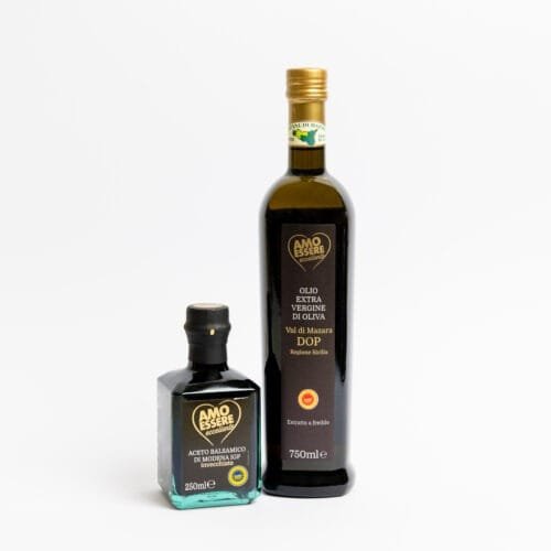 Sicilian Extra Virgin Olive Oil and Modena Balsamic Vinegar - Special Set