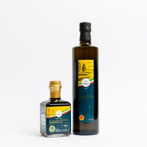 Extra Virgin Olive Oil from Puglia and Modena Balsamic Vinegar - Special Set