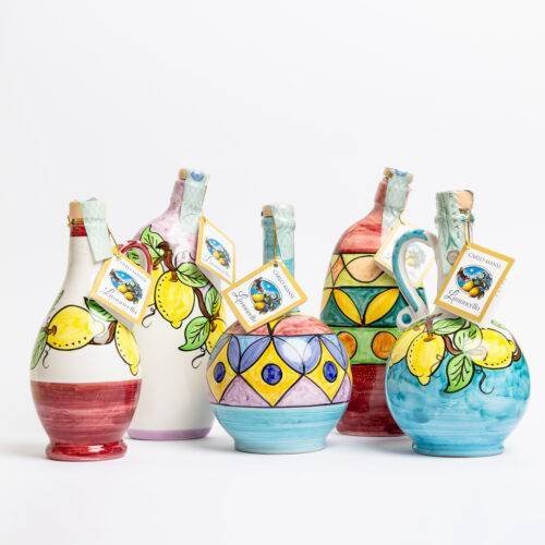 Artisanal Limoncello from Amalfi (Hand-Painted Ceramic Jar)