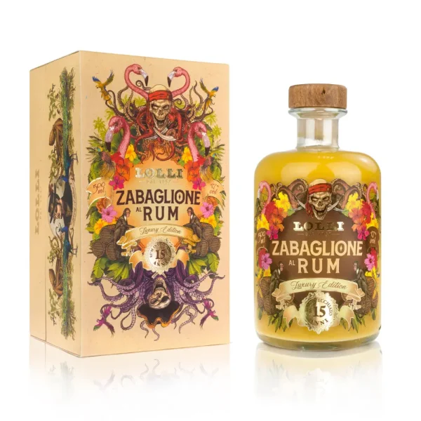 Artisanal 15 years aged Rum Zabaglione Creamy Liqueur with Luxury Gift Box