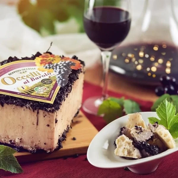 Occelli Cheese with Barolo Wine